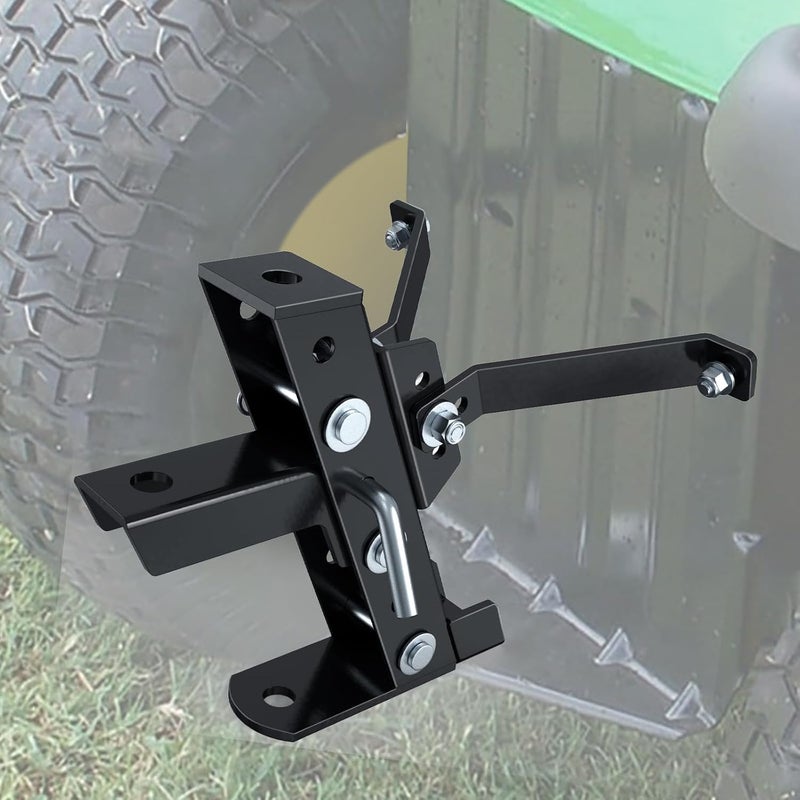 Eapele Adjustable Trailer Hitch for Lawn Mower, Garden Tractor Trailer Hitch, Compatible with John Deere Ariens Cub Cadet Poulan Pro Husky Husqvarna Craftsman Riding Mower - Image 1